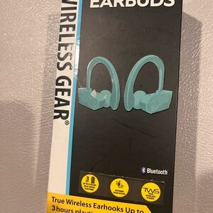 Blue Earbud Headphones with Superior Sound Quality